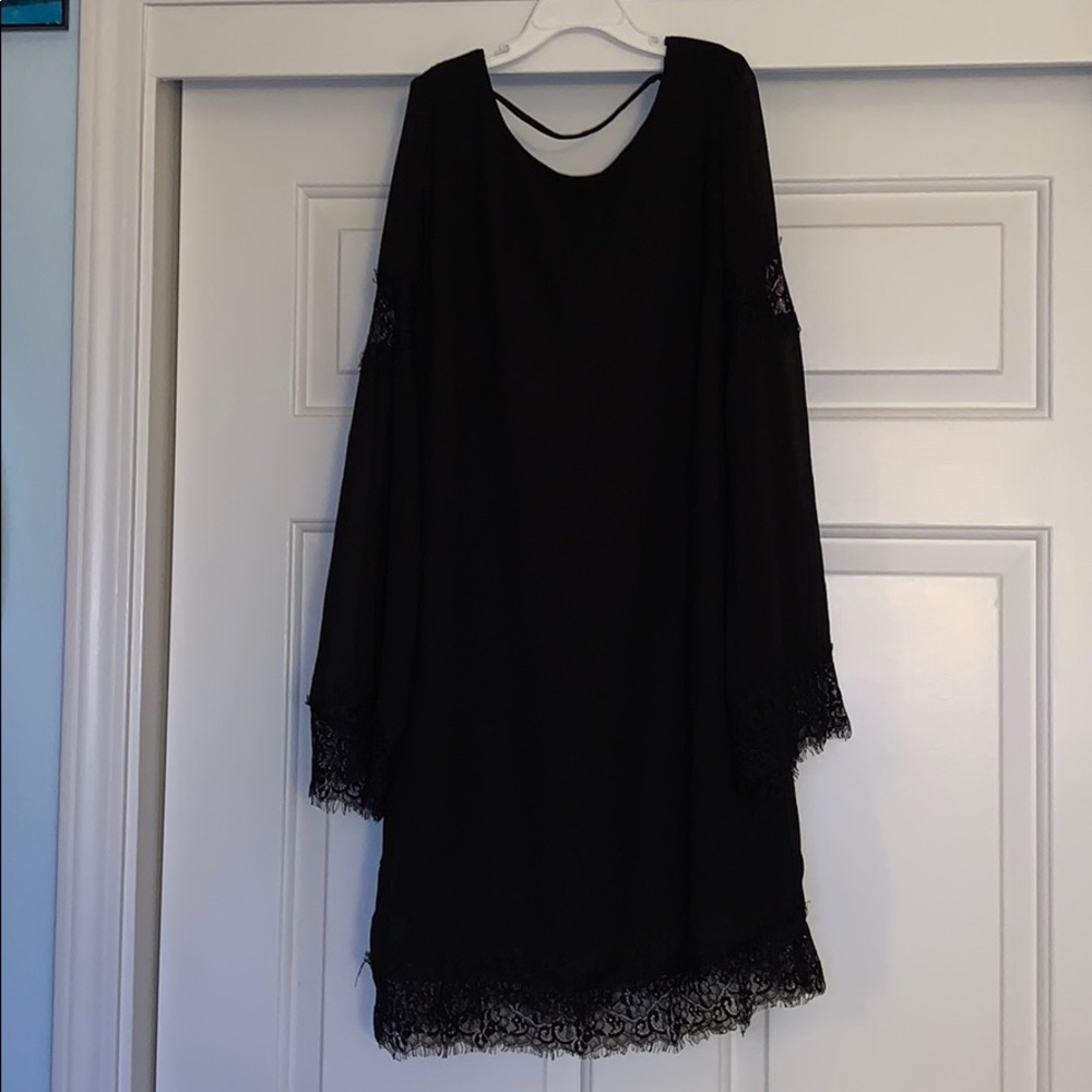 Professional Black Long Sleeve Dress